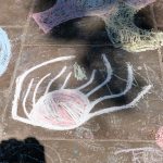 Mark making with chalk